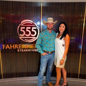 GB White and Gold Ombré Graduation Dress